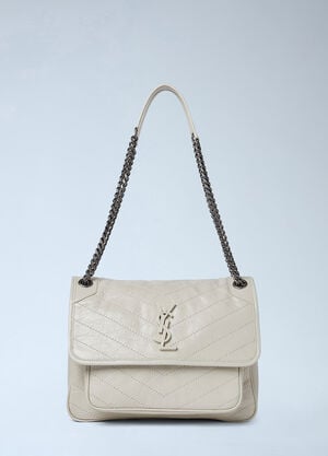 Saint Laurent 니키 미디엄 숄더 백 화이트 sla0249175
