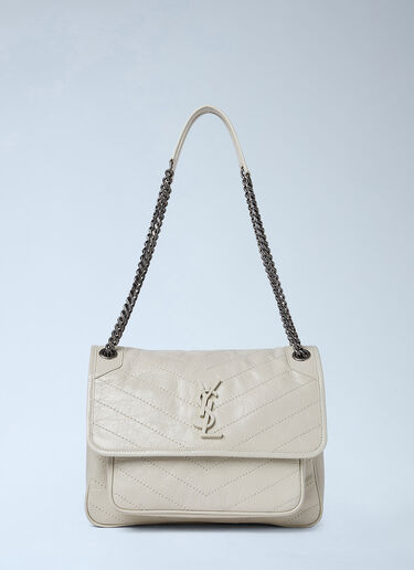 Saint Laurent 니키 미디엄 숄더 백 화이트 sla0249175