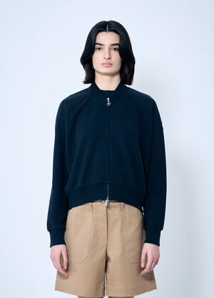 Moncler Zip-Up Sweatshirt Blue mon0259031