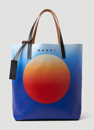 Marni Circle Shopping Tote Bag Blue mni0152019