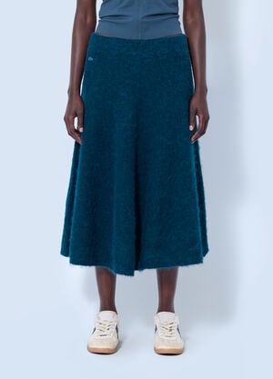 Lacoste Runway Alpaca Midi Skirt Blue lac0266009