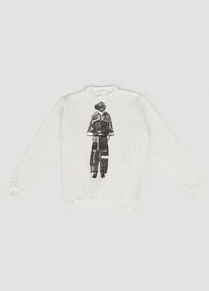 DRx FARMAxY FOR LN-CC Graphic Print Sweatshirt White drx0349015