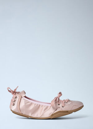 Acne Studios Satin Lace-Up Shoes Pink acn0262024