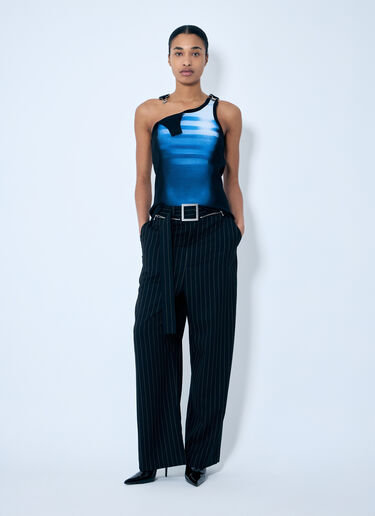 Jean Paul Gaultier Pinstripe Wool Pants Black jpg0259008