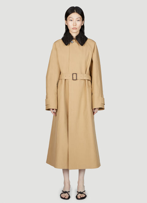 Moncler x Rick Owens 가죽 트렌치 코트  Black mcs0355005