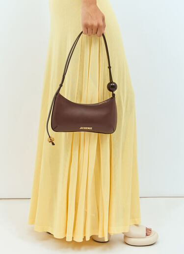 Jacquemus Le Bisou Perle Shoulder Bag Brown jac0251064