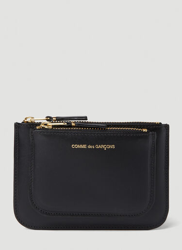 Comme des Garçons Wallet 포일 로고 스몰 포켓 지갑 블랙 cdw0351005