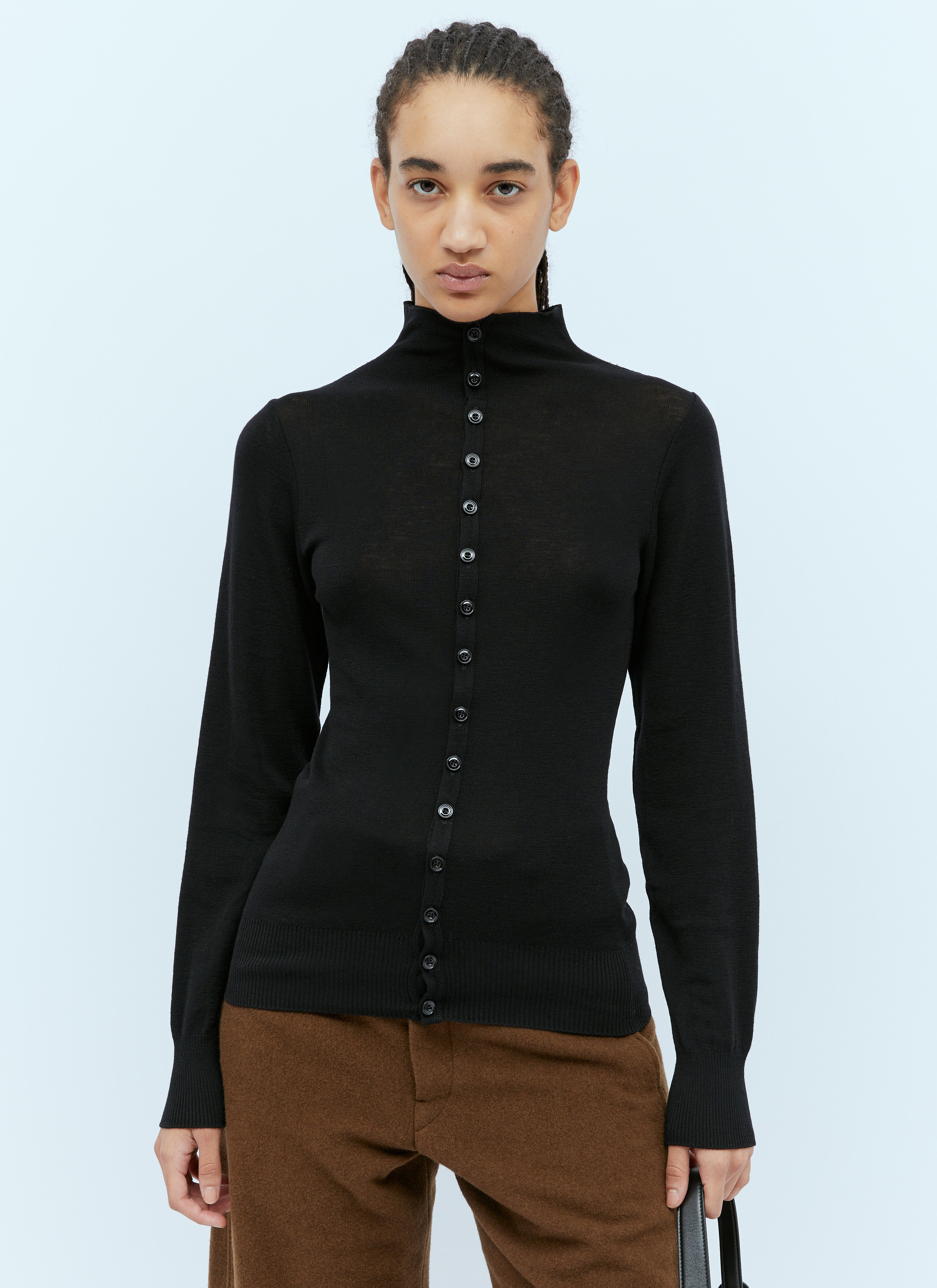 Lemaire Women s Seamless Cardigan in Black LN CC