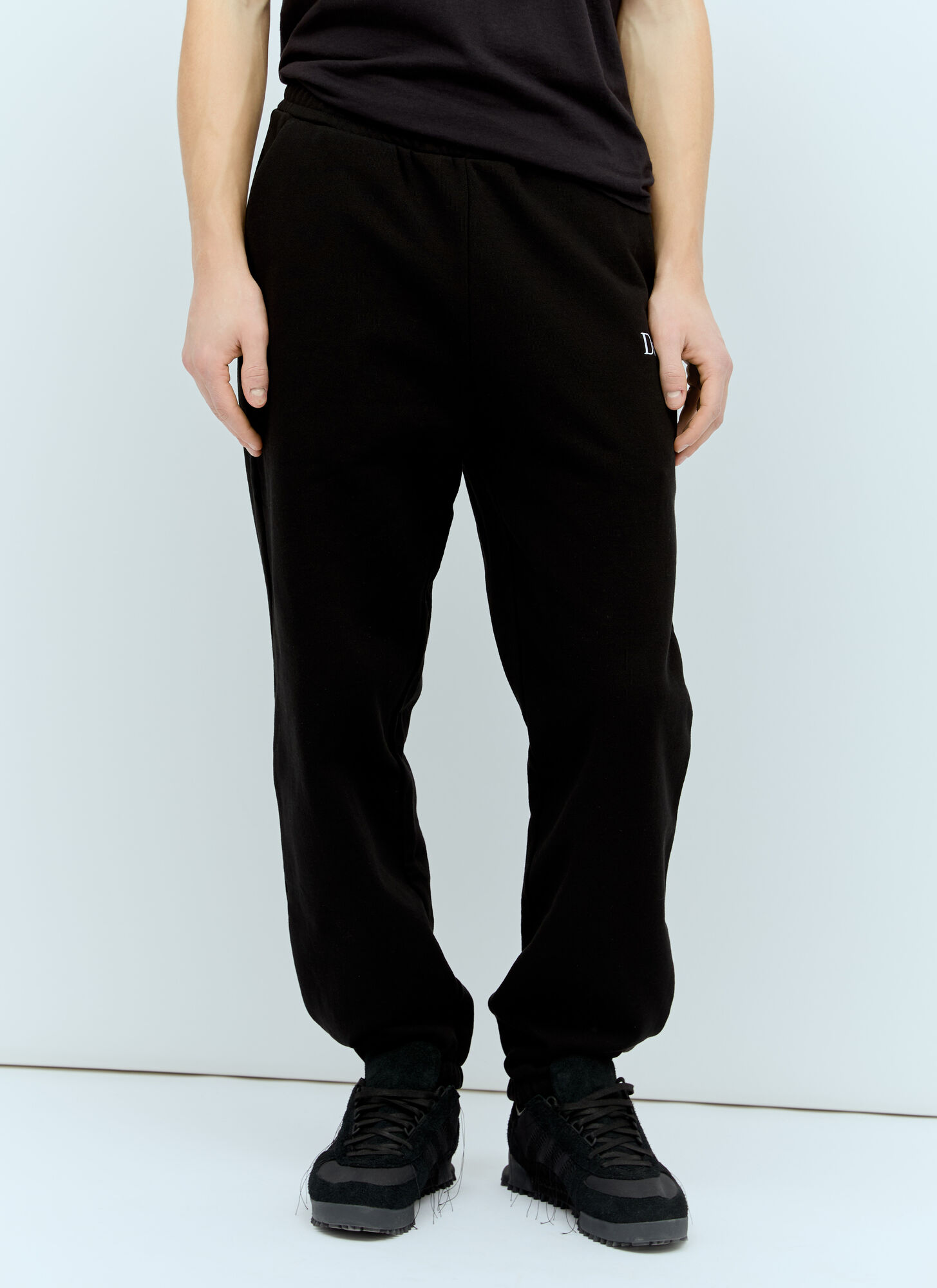 Shop Dime Classic Small Logo Track Pants In Black