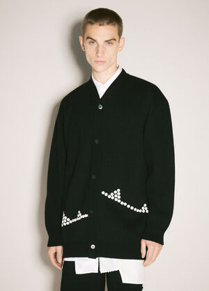 Comme des Garçons Homme Plus Button-Embellished Cardigan Black hpl0158005