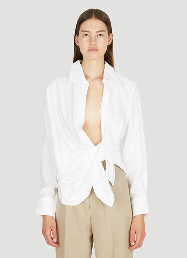 Jacquemus ラ シュミーズ バイア シャツ　 ホワイト jac0250139