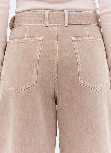 Lemaire Twisted Belted Bermuda Pink lem0258013