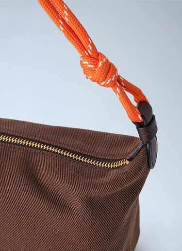 LN-CC® - Miu Miu: Gabardine Zip Handbag - Brown Miu Miu Gabardine Zip Handbag Brown miu0265033