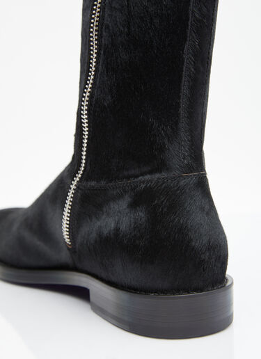 Dries Van Noten Ponyhair Boots Black dvn0154028