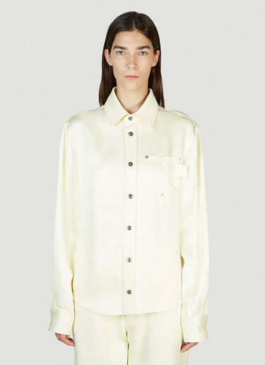 Bottega Veneta Satin Shirt Yellow bov0251119
