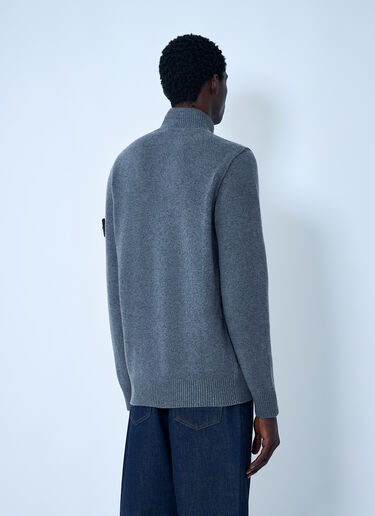 Stone Island Logo Patch Sweater Grey sto0162036