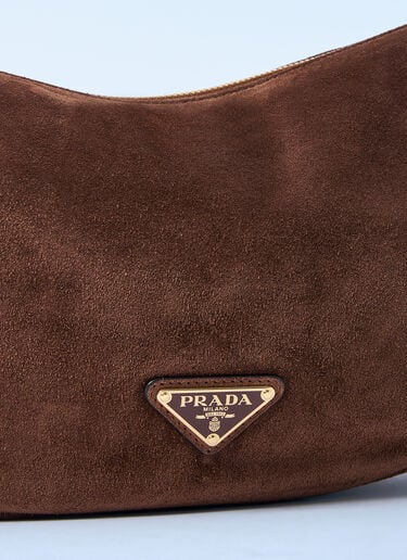 Small Suede Shoulder Bag Prada Small Suede Shoulder Bag Brown pra0262019