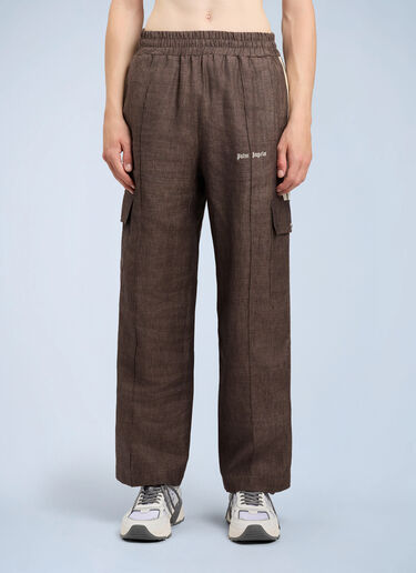 Palm Angels Classic Logo Track Pants Brown pma0164145
