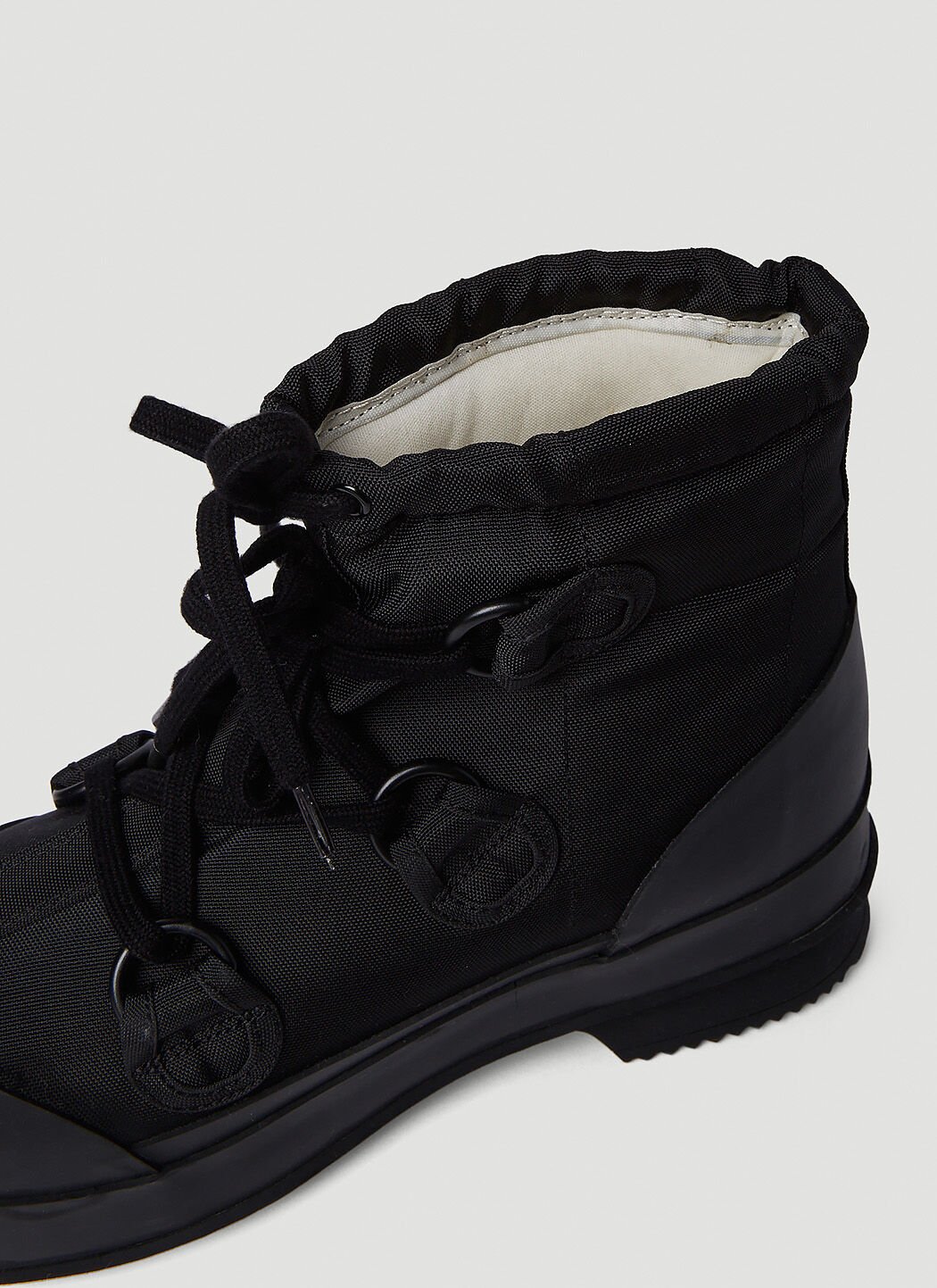 Acne Studios Lace Up Boots in Black LN CC