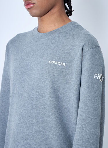 Moncler x FRGMT Hiroshi Fujiwara Logo Motif Sweatshirt Grey mfr0160058