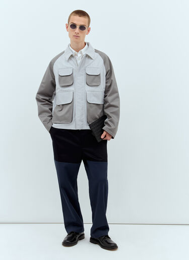 Thom Browne Unconstructed Combo Pants Navy thb0156007
