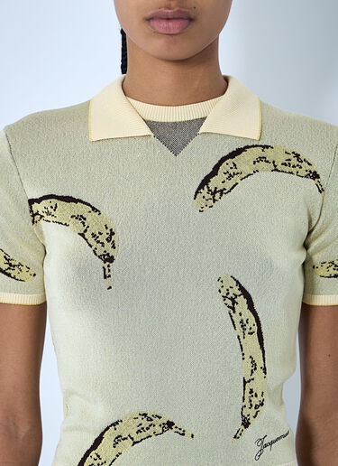 Jacquemus Le Polo Marino Shirt Yellow jac0260013