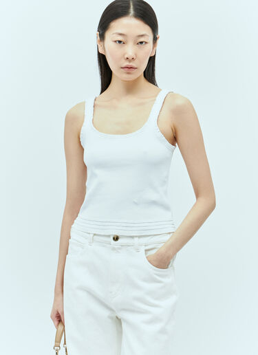 Chloé Short Tank Top White chl0255023