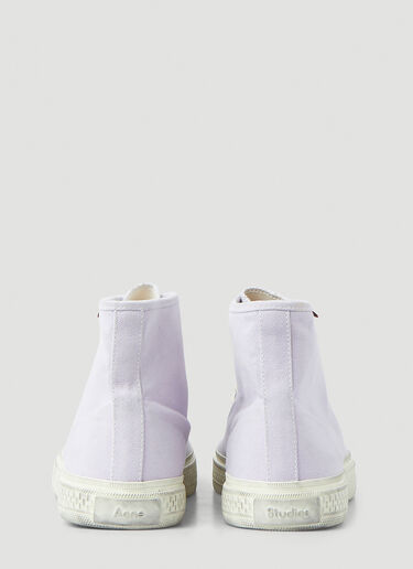 Acne Studios Ballow High Top Tumbled Sneakers Lilac acn0148042