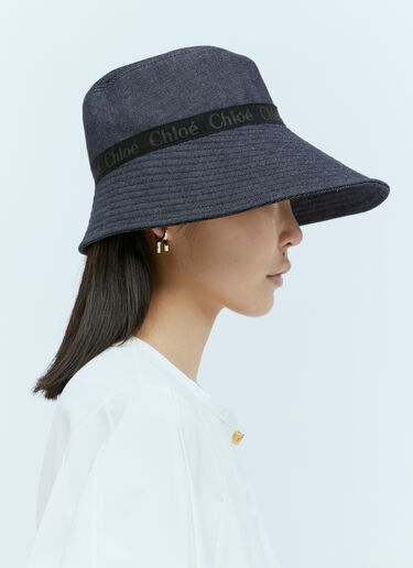 Woody Bucket Hat Chloé Woody Bucket Hat Blue chl0255077