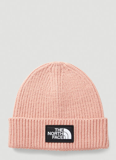 The North Face Elements Logo Patch Beanie Hat Pink tne0247006