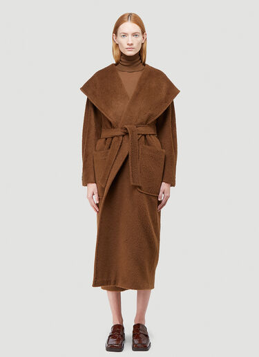 Max Mara Wrap Coat Brown max0242039