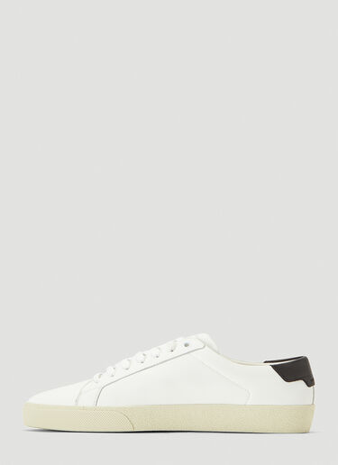Saint Laurent 코트 클래식 로고 스니커즈 화이트 sla0241040