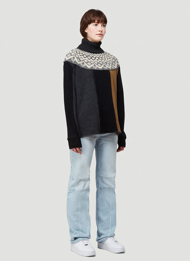 Pringle of Scotland Contrast Panel Sweater Green pos0340023