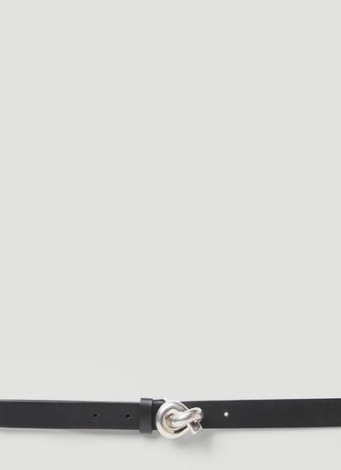 Bottega Veneta 结饰皮革腰带 黑色 bov0255035