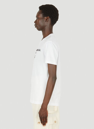 Dolce & Gabbana Logo Print T-Shirt White dol0149011