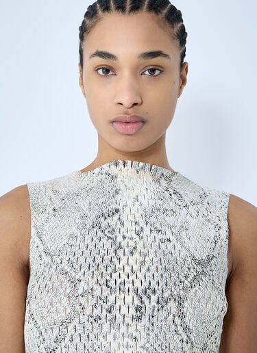 Snake-Print Embossed Tank Top Alexander Wang Snake-Print Embossed Tank Top White awg0259012