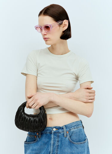 Oval Frame Sunglasses Gucci Oval Frame Sunglasses Pink gus0256003