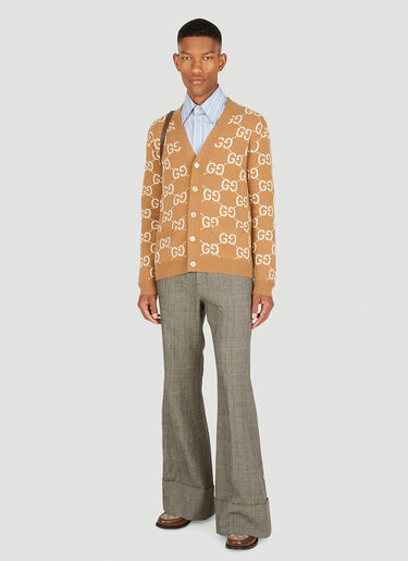 Gucci Prince of Wales Flared Pants Grey guc0150085