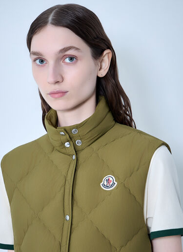Moncler Biois Quilted Down Vest Green mon0264002