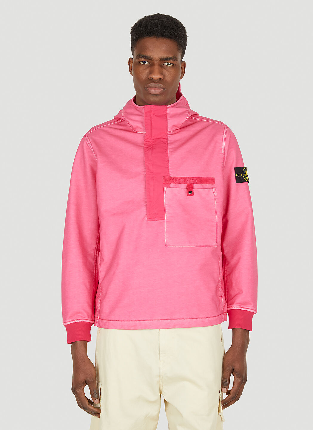 Stone Island Dyed Anorak Jacket in Pink LN CC