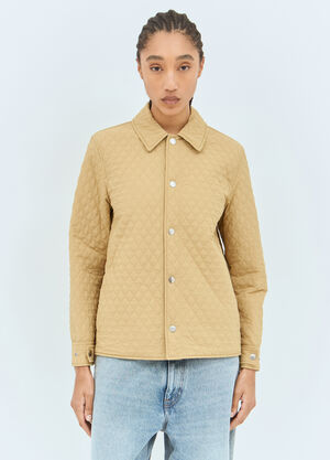 Burberry Reversible Quilted Nylon Jacket Beige bur0257012