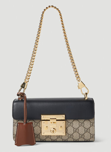 Gucci Padlock GG Print Shoulder Bag Brown guc0251263