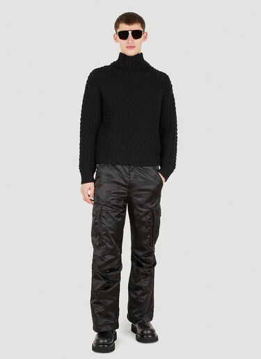 Dolce & Gabbana Logo Jacquard Ski Pants Black dol0150003