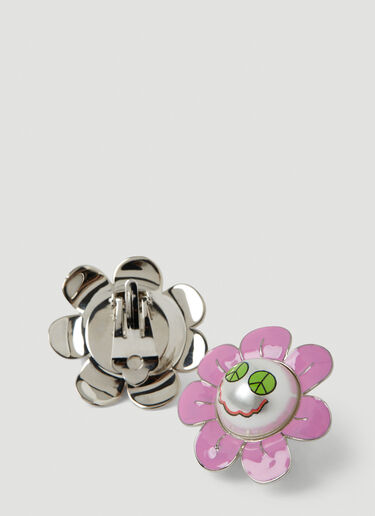 SAFSAFU Space Daisy Clip On Earrings Pink saf0250005
