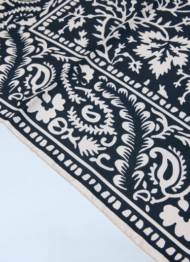 TOTEME Patterned Bandana Scarf Black tot0264029