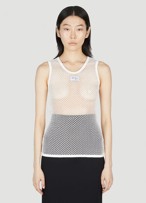 Raf Simons Net Tank Top White raf0252015
