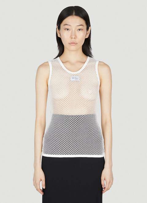 Raf Simons Net Tank Top White raf0251003