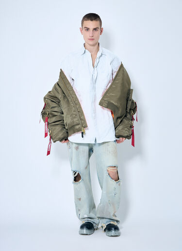 Vetements 金属色褶皱衬衫 白色 vet0160008