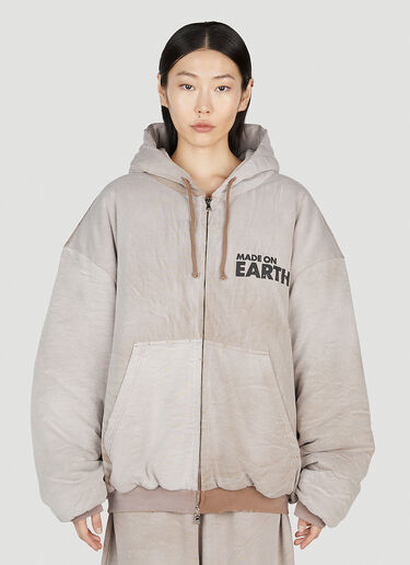 VETEMENTS Made On Earth Bomber Jacket Beige vet0251012