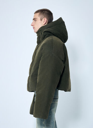 Entire Studios MML Hooded Puffer Jacket Green ent0158011